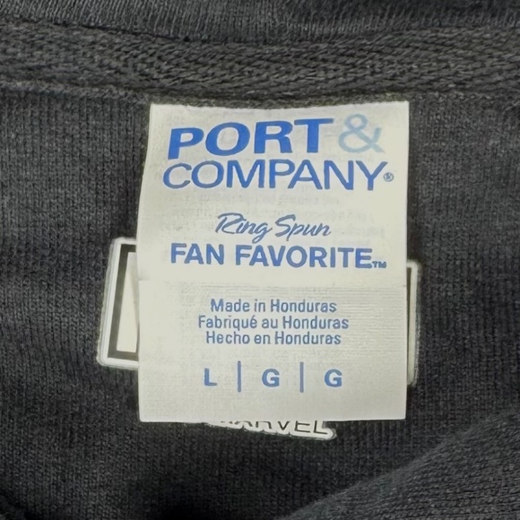 Marvel Stark Industries Mens L Black Hoodie Iron Man Graphic Pullover Sweatshirt - Picture 4 of 9